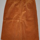 J. CREW Women's light brown corduroy A-line knee length skirt 10 petite