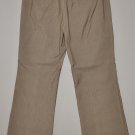 BANANA REPUBLIC Women's brown flat front lined pinstripe dress pants 12 reg