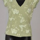 OLD NAVY Women's s/s stretch perfect fit floral printed shirt EXTRA SMALL