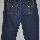 ANN TAYLOR Women's stretch flat front signature fit walking jean shorts 12 reg