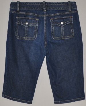 ANN TAYLOR Women's stretch flat front signature fit walking jean shorts 12 reg