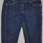ANN TAYLOR Women's stretch flat front signature fit walking jean shorts 12 reg