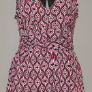 NEW YORK & COMPANY Women's pink stretch sleeveless V-neck top LARGE
