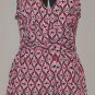 NEW YORK & COMPANY Women's pink stretch sleeveless V-neck top LARGE
