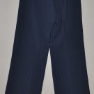 THE LIMITED Women's stretch flat front pinstripe cuffed dress pants 6 reg