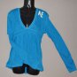 AMERICAN EAGLE Women's l/s hooded V. neck casual shirt LARGE