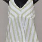 J. CREW Women's spaghetti strap striped halter top MEDIUM