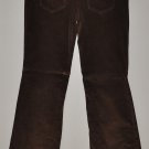 THE LIMITED Women's brown stretch flat front drew fit corduroy pants 8