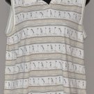 LIZ CLAIBORNE Women's sleeveless collared golf shirt MEDIUM