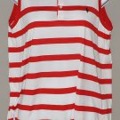 RALPH LAUREN GOLF Women's sleeveless striped polo shirt MEDIUM
