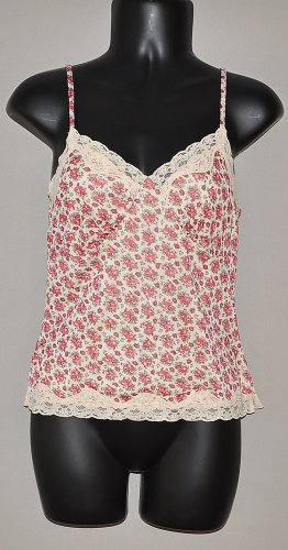 EXPRESS Women's lined floral print spaghetti strap camisole MEDIUM