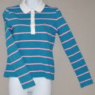 TOMMY HILFIGER Women's stretch l/s striped rugby style shirt SMALL