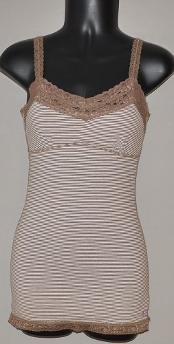 AMERICAN EAGLE Women's stretch spaghetti strap striped tank top SMALL