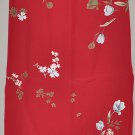 AMERICAN EAGLE Women's red long straight floral print drawstring skirt SMALL