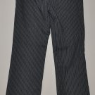 EXPRESS Women's flat front stretch pinstripe boot cut dress pants 3/4 reg