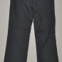 EXPRESS Women's flat front stretch pinstripe boot cut dress pants 3/4 reg