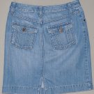 EDDIE BAUER Women's straight jeans skirt with back slit 2