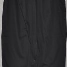 LIZ CLAIBORNE Women's black mid calf skirt with back buttoned slit 14