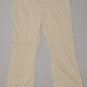 LIZ CLAIBORNE Women's beige stretch striped audra fit dress pants 6 regular