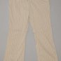 LIZ CLAIBORNE Women's beige stretch striped audra fit dress pants 6 regular