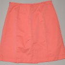 EDDIE BAUER Women's orange pleated A-line skirt 6