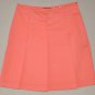 EDDIE BAUER Women's orange pleated A-line skirt 6