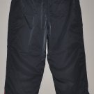 NAUTICA Women's black drawstring capri’s with slit cuffs SMALL