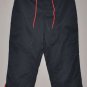 NAUTICA Women's black drawstring capri’s with slit cuffs SMALL