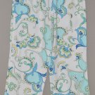 NEW YORK & COMPANY Women's stretch paisley print cuffed capri’s 6 reg