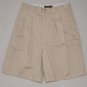 EDDIE BAUER Women's beige vintage pleated shorts 12