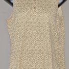 IZOD Women's beige sleeveless polo style shirt SMALL