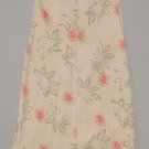 LIZ CLAIBORNE Women's sleeveless floral print long silk wear to work dress 8 reg