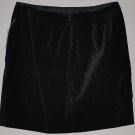 GAP Women's black lined straight velvet dress skirt 12 NWT