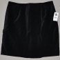 GAP Women's black lined straight velvet dress skirt 12 NWT