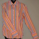 PERRY ELLIS Women's l/s striped fitted button up shirt 10