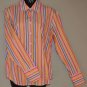 PERRY ELLIS Women's l/s striped fitted button up shirt 10
