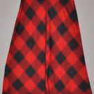 LIZ CLAIBORNE Women's plaid a line mid-calf length skirt 6 reg