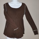 EDDIE BAUER Women's l/s scoop neck shirt MEDIUM