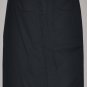 LIZ CLAIBORNE Women's black stretch long straight skirt with back slit 8 petite