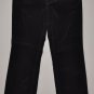 LIZ CLAIBORNE Women's black flat front stretch Sloane fit corduroy pants 12 reg