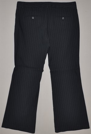EXPRESS Women's black stretch pin stripe editor fit dress pants 37 x 30