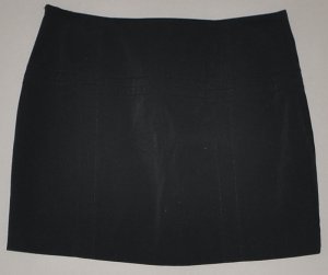 EXPRESS Women's black stretch straight mini skirt 1/2 reg