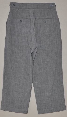 GAP Women's vintage gray flat front stretch cuffed wool dress capri&acirc;��s 2