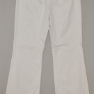 EXPRESS Women's beige flat front editor fit flare leg khaki pants 8 reg