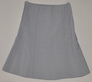 GAP Junior's gray stretch lined a line knee length wool dress skirt 1