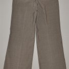 EXPRESS Women's brown flat front stretch editor fit dress pants 6 reg
