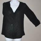 GAP Women's black 3/4 sleeve V. neck shirt SMALL