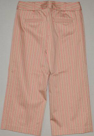 EXPRESS Women's stretch striped correspondent fit dress capri&acirc;��s 8 REG NWOT