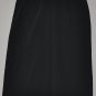 NINE WEST Women's black straight mid-calf length dress skirt with front slit 12