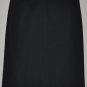 NINE WEST Women's black straight mid-calf length dress skirt with front slit 12